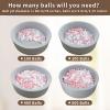 Dekeyoo Ball Pit Balls Pack of 200 - BPA Free, Crush Proof Plastic Balls for Ball Pit, Tent, Playhouse, Children's Toy Balls for Party, Macaron Ocean Balls 2.15 Inch Mocha Tricolor view 4