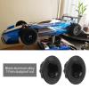 Micro Traders 4Pcs RC Car 17mm Hex Wheel Nut Anti-Dust Cover Nut Replacement Fit for 1/8 RC Car Model RC Off-Road Truck Compatible with Redcat Compatible with E-Revo, Black view 2