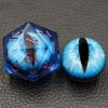 Dungeons and Dragons DND Dice D20, Moving Eyeball Liquid Core Dice Set D&D 33MM Oversized D20 Single Sharp Edge Resin dice with Gift Case, Polyhedral Dice for Role Playing Game view 3