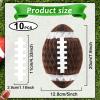 10PCS Football Honeycomb Ceiling Hanging Decorations Centerpieces Football Banners Sports Paper Cutouts Themed Party Supplies 3D Tissue Paper Pom Poms for Birthday Classroom Baby Shower Party Favor view 2