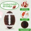 10PCS Football Honeycomb Ceiling Hanging Decorations Centerpieces Football Banners Sports Paper Cutouts Themed Party Supplies 3D Tissue Paper Pom Poms for Birthday Classroom Baby Shower Party Favor view 3