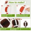 10PCS Football Honeycomb Ceiling Hanging Decorations Centerpieces Football Banners Sports Paper Cutouts Themed Party Supplies 3D Tissue Paper Pom Poms for Birthday Classroom Baby Shower Party Favor view 4