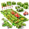 Bennol Toddler Toys Gifts for 3 4 5 Year Old Boys, 39 Jigsaw Puzzle Race Track Car Set Toys for Kids Boys Toddlers 3-5 4-6, Puzzle Tracks Car Toys Gifts for 3 4 5 Year Old Girls Kids view 1