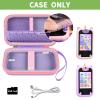 ALKOO Kids Toy Smartphone Case Compatible with Kikapabi/for Joozfee/for dancingcow/for Prysyedawn, Learning Toys Holder for Play Cell Phone, SD Card, Over 7 Years Age- Purple view 2