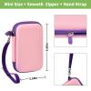 ALKOO Kids Toy Smartphone Case Compatible with Kikapabi/for Joozfee/for dancingcow/for Prysyedawn, Learning Toys Holder for Toddler Play Cell Phone, SD Card, Lanyard and Cable Accessories- Pink view 3
