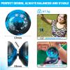 HKSOD Responsive YoYo Professional with Dual Function, with Replacement Bearing + 10 Yoyos Strings, Bearing Removal, Case Bag (Black Blue) view 2