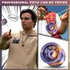 HKSOD Dual Purpose Yoyo, Professional Responsive Yoyo, Trick Yoyos for Advanced Players with yo yo Accessories+Removal Tool (Purple Orange) view 3