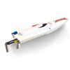 TENSHOCK Mini Mono II ARTR RC Speedboat Glass Fiber for Lakes and Rivers & Rc with High-Speed Motor ESC Propeller for Kids Adult (White) view 2
