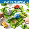 Bennol Toddler Toys Gifts for 2 3 4 5 Year Old Boys, 73 Jigsaw Puzzle Race Track Car Set Toys for Kids Boys Toddlers 1-3 2-4 3-5 4-6, Puzzle Tracks Car Toy Gifts for 2 3 4 5 Year Old Boy Kids view 3