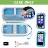 ALKOO Kids Toy Smartphone Case Compatible with Kikapabi/for Joozfee/for dancingcow/for Prysyedawn, Learning Toys Holder Play Cell Phone, SD Card, Over 7 Years Age- Blue view 2