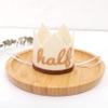 Agkvw Half Birthday Crown - Boho Cake Smash Prop, 6 Months Hat for Boys in Brown view 3