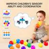 Kids Ball Pits Balls 500 Count Play Plastic Balls, Crush Proof Rainbow Pits Balls 500- Ideal for Baby & Toddler Ball Pits Play Tents Bounce House Pool Water Toys Pet Dogs Party - 2.2 Inch view 3