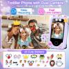 Kids Smart Phone for Girls, Christmas Birthday Gifts for Girls Age 3-10 Kids Toys Cell Phone, 2.8" Touchscreen Toddler Learning Play Toy Phone with Dual Camera, Game, Music Player, 8GB Card Purple view 3