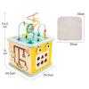 predolo Wooden Baby Activity Cube Baby Toy Learning Activity Center Birthday Gifts Montessori Toy for Toddlers Girls Kids Boys Baby view 3