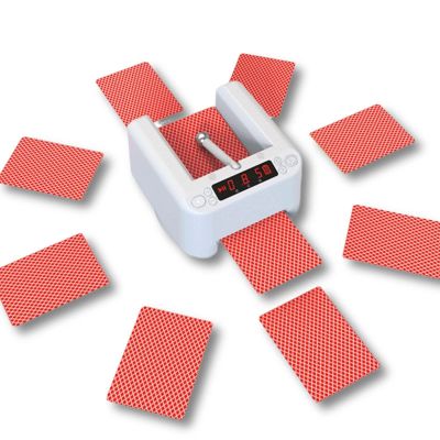 GEHPYYDS Smart Poker Card Shuffler,Automatic Card Dealer,Playing Card Shuffler, 360 Rotating,Maximum Deal 792 Cards,Suitable for 2-8 People Home Casinos Party Club Bridge Game