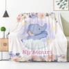 Abhibhu Custom Name Blanket Personalized Custom Baby Throw Blanket Memorial Gifts for Swaddle Toddler Birthday Personalized Elephant Star view 3