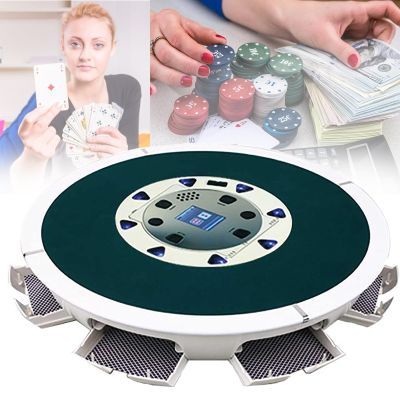 GEHPYYDS Automatic Card Dealer,Smart Poker Card Shuffler,Automatic Poker Card Shuffler,Playing Card Shuffler,Suitable for 2-8 People Home Casinos Party Club Bridge Game