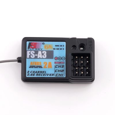 Flysky FS-A3 Waterproof Receiver AFHDS2A 2.4G 3CH for Flysky GT2E GT2G Transmitter RC Car Boat (1pcs FS-A3 Waterproof)