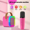 OUTUVAS Kids Karaoke Microphone Machine Toy, 4-12 Years Old Girls Christmas Birthday Gift for Girls, Karaoke Toys Gifts for Girls Ages 4, 5, 6, 7, 8, 9, 10, 12 +Year Old Birthday Party. (Red-01) view 3