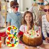 Baquler Building Block Light up Number Birthday Decoration Sign Marquee LED Numbers for Party Lighted Building Block Theme Birthday Party Supplies 8.58''(Number 8) view 4