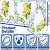 BkeeCten 3-Pack Capri Lemon Table Cover Party Decoration Mediterranean Lemon Pattern Disposable Waterproof Decor Summer Spring Fruit Kid Birthday Dining Picnic Wedding view 3
