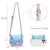 mibasies Toddler Purse for Little Girls Gifts for 3-8 Years Old with Dress Up Jewelry Pretend Play Accessories,Mermaid Girl Toys 4-5 view 3