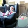 COMSE Large Baby Diaper Caddy Organizer for Girl Boy, Car Caddy with Handles, Cotton Rope Basket for Changing Table, Nursery Organizer, Gift for Baby Shower and Registry Must Have, Light Green view 4