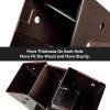 ABUSA Heavy Duty Swing Sets Brackets Including 2 Bronze A-Frame Swing Set Brackets and 4 Swing Hangers for Playground Equipment Mounting Parts Hardware Included (Bronze) view 3