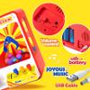 JOYIN Claw Machine Arcade Toy with LED Light & Adjustable Sound, Rechargable Dispenser Toys Mini Vending Machine for Kids, 24 Pcs Mini Sea Animal Plush Toys, 3 Stuffed Sea Animal Bulk view 3