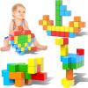 Magnetic Blocks, 1.41 inch Large Magnetic Building Blocks for Toddlers 3 4 5 6 7 8 Years Old Boys Girls, 3D Magneti Cubes for Kids,Montessori Toys Sensory STEM Education Preschool Magnet Toys 1-3Gift view 1