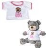 It's A Girl Tee 1418 Inch Plush Bear Clothes Outfit for Stuffed Animal Doll Accessories Casual Dress Up view 1