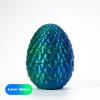STONESTAR 3D Printed Dragon Fidget Toys, Full Articulated Dragon Crystal Dr-Agon in Egg, Home Office Executive Desk Toys, 11" D-ragon with 5" Egg (Laser Green) view 4