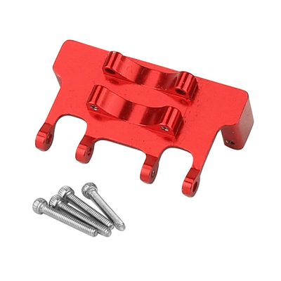 RZXYLRC CNC Aluminum Alloy Metal Servo Mount for Axial 1/24 AX24 XC-1 AXI00003 RC Crawler Car Truck Model Upgrade Parts (red)