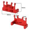 RZXYLRC CNC Aluminum Alloy Metal Servo Mount for Axial 1/24 AX24 XC-1 AXI00003 RC Crawler Car Truck Model Upgrade Parts (red) view 4