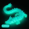 STONESTAR 3D Printed Dragon Fidget Toys, Full Articulated Dragon Crystal Dragon in Egg, Home Office Executive Desk Toys, 11" Dragon with 5" Egg (Luminous) view 3