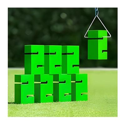 Field Day Team Building Game Building Blocks, Sturdy and Durable ABS Material, Improve Group Leadership Communication Skills (Color : Green, Size : 8PCS)