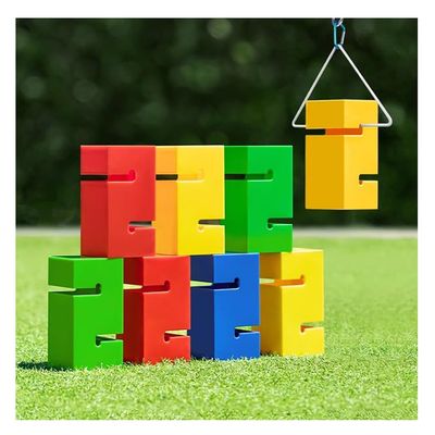Field Day Team Building Game Building Blocks, Sturdy and Durable ABS Material, Improve Group Leadership Communication Skills (Color : Multi-Colored, Size : 8PCS)