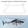 Alomejor RC Helicopter Landing Skid Plastic Landing Gear for FW450 V3 Timely Replacement with Premium Material for Model (White) view 4