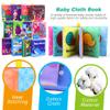 Baby Bath Books, Fabric Soft Baby Cloth Books, Early Education Toys, Waterproof Babies Book for Toddler, Newborn, Infants Perfect Shower Toys, Kids Bath Toys Toddler Gift (12PCS) view 2