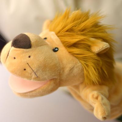 LOMTRATS Animal Hand Puppets for Kids,Toddler Includes Wolf Tiger Lion Monkey So on Movable Open Mouths, Perfect for Storytelling,Teaching,Preschool,Birthday Gifts