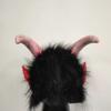 Tiydiygo Lucifer Latex Mask - Devil Krampus Cosplay Accessory for Halloween Party Costume and Horror Prop (Lucifer red face) view 3