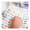 POPPIK 1841223 Sticker Poster, Flags of The World, Interactive Educational Poster with Stickers, Multilingual World Map, for Children Aged 7 Years and Above, 68 x 100 cm view 4