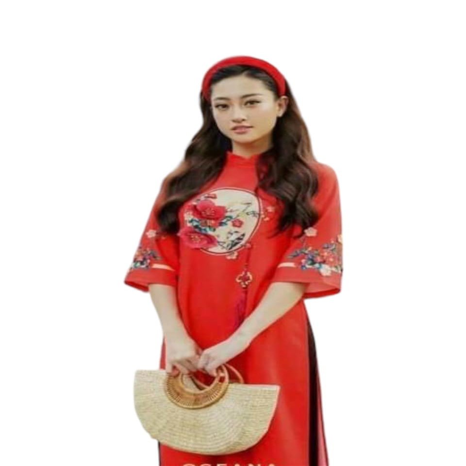 A34 Ao dai Vietnam Vietnamese Traditional Ao Dai For Women, Ao Dai For Women, Vietnamese Dress For Women, Ao Dai Dress For Women Blue ao dai (7XL)
