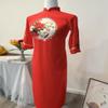 A34 Ao dai Vietnam Vietnamese Traditional Ao Dai For Women, Ao Dai For Women, Vietnamese Dress For Women, Ao Dai Dress For Women Blue ao dai (7XL) view 3