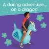 Hearthsong Hop N Go Inflatable Blue Dragon Bouncy Riding, Hopping Toys for Kids Ages 5+ - Ride On Bouncer Animal Hopper Jumping Toys for Outdoor Games view 4
