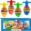 The Dreidel Company Hanukkah Dreidel Musical Bouncing Light-Up Dreidel Hanukkah Toys, Assorted Colors (Pack of 12) view 1
