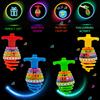 The Dreidel Company Hanukkah Dreidel Musical Bouncing Light-Up Dreidel Hanukkah Toys, Assorted Colors (Pack of 12) view 2