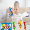 The Dreidel Company Hanukkah Dreidel Musical Bouncing Light-Up Dreidel Hanukkah Toys, Assorted Colors (Pack of 12) view 4