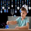 The Dreidel Company Hanukkah Musical Light-Up Dreidel Spinning Tops Set, Plays 2 Classic Hanukkah Songs, Assorted Colors (Pack of 60) view 4