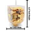 The Dreidel Company Jumbo Hanukkah Fillable 6.5" Inch Dreidel, Stands Straight on Table, Can Be Filled with Hanukkah Gelt or Any Hanukkah Item (50-Pack) view 3